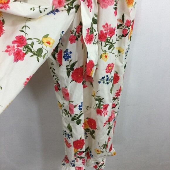 Gal Meets Glam Womens Beverly Ruffle Racerback Floral Sleeveless Jumpsuit 12 NWT - Picture 13 of 16